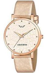 LOUIS DEVIN RG141 Rose Gold Dial Analog Wrist Watch for Women