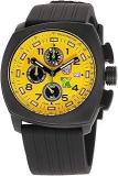 Luminox Tony Kanaan 1100 Series Yellow Dial Silicone Strap Men's Watch 1105, Yellow, Black