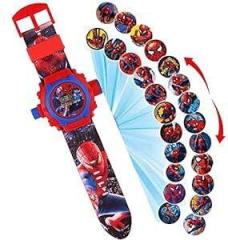 Matrix Kids Edition Spiderman/Barbie/Ben 10 / Marvel Avengers Digital Watch with 24 Image Projection Boys & Girls