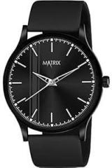 Matrix Minimalist Dial with Softest Silicone Strap Analog Wrist Watch for Men & Boys