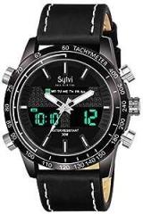 Men's Casual Look Designer Collection Top Trending Analog Digital Watch YD FO8071, Black