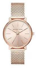 Michael Kors Analog Gold Dial Women's Watch MK4340 Stainless Steel, Rose Gold Strap