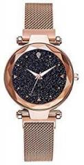 Mr. Brand Analogue Women's Watch Rose Gold Dial Rose Gold Colored Strap