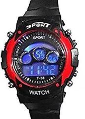 NEO VICTORY Digital Black Unisex Sport Watch Best Gift for Kids