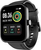 Noise Noise ColorFit Pulse Grand Smart Watch with 1.69 inch 4.29cm HD Display, 60 Sports Modes, 150 Watch Faces, Fast Charge, Spo2, Stress, Sleep, Heart Rate Monitoring & IP68 Waterproof Jet Black