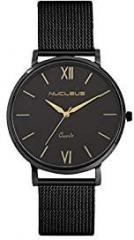 Nucleus Analog Black Dial Unisex's Watch NSSBKBKBK