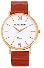 Nucleus Analog White Dial Unisex's Watch LRGWT