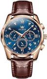 OLEVS Chronograph Classic Analogue Watch For Men Blue