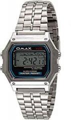 OMAX Digital Sturdy Series LCD Grey Square Dial Lightweight Unisex Watch with Alarm