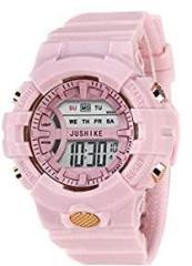 ON TIME OCTUS Digital Girl's Watch Grey Dial Multi Coloured Strap