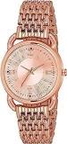 PAPIO Analogue Women's Watch Rose Gold Dial Rose Gold Colored Strap