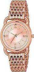 PAPIO Analogue Women's Watch Rose Gold Dial Rose Gold Colored Strap