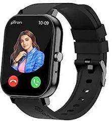 PTron Newly Launched Force X10S Smartwatch with Bluetooth Calling, 1.85 inch Full Touch Display, 600 NITS Brightness, HR, SpO2, Watch Faces, Voice Assistant, 5days Battery Life & IP68 Waterproof Black