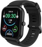 PTron Reflect Ace 1.85 Inch Smartwatch With Bluetooth Calling, Full Touch Display, 600 NITS, HR, SpO2, 120+ Sports Mode, 7 Days Battery Life, Built In Games, 100+ Watch Faces, IP68 Waterproof Satin Black