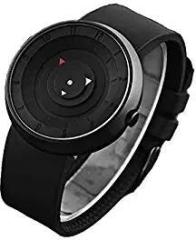 PZOZ Casual Analogue Black Band Men's Silicone Watch ONRWATCH 0002