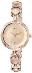 Raga Viva Analog Rose Gold Dial Women's Watch NL2606WM02/NQ2606WM02