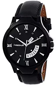 Redux Analogue Day Date Functioning Men s & Boy's Watch Black