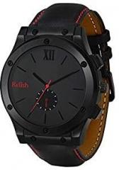 Relish Analogue Men's Watch Black Dial & Strap