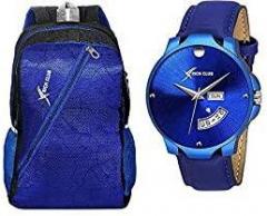 Rich Club Analogue Unisex Watch Blue Dial Blue Colored Strap RC BAG 03+5028