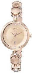 Rose Gold Dial Analog Watch For Women NR2606WM02