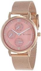 Rose Gold Dial Analog Watch for Women NR2652WM01