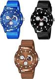 RPS FASHION WITH DEVICE OF R Analogue Multicolor Dial Men's & Girls Watches Combo Pack of 3