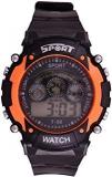 S S TRADERS SS Digital Unisex Child Watch Multicoloured Dial Black Colored Strap