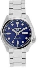 Seiko Analog Blue Dial Clear Band Men's Stainless Steel Watch SRPE53K1