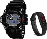 SELLORIA Digital Boy's Watch Black Dial Pack of 2