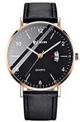 SEVEN Fashion Analogue Men's Watch Black Dial Black Colored Strap