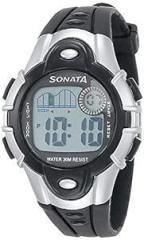 SF Digital Grey Round Dial Unisex Casual Watch NN87012PP04