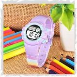 Shocknshop Round Printed Digital LED Multifunctional Unisex Watch For Boys & Girls W344