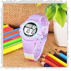 Shocknshop Round Printed Digital LED Multifunctional Unisex Watch for Boys & Girls W344