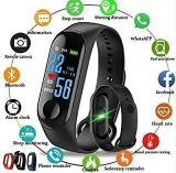 Shree Deals Digital Intelligence Bluetooth Health Monitor Smart Bracelet Activity Tracker Smart M3 Fitness Wrist Band Watch Compatible For All Androids And IOS Phone/Tablet Black