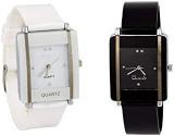 Shree Enterprise Glory Square Shape Professional And Beautiful Analogue Black, White Dial Women's Combo