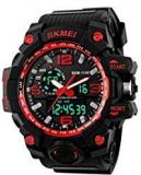 Skmei Analog Digital Black Dial Men's Watch 1155 Red