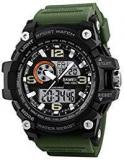 SKMEI Analog Digital White Dial Men's Watch 1283 Green