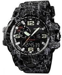 SKMEI Analogue Digital Men's & Boy's Watch Black Dial