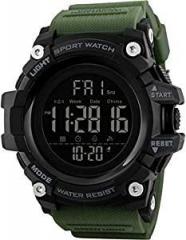 SKMEI Digital Men's Watch Black Dial Green Colored Strap