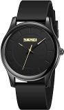 SKMEI Men Watches, Simple Silica Gel Strap Analog Dial Waterproof Unisex Adult Watch For Men Boy S Husband 2112