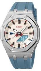 SKMEI Men's Dual Display with Luminous 50m Waterproof Anagloue Digital Watch for Men