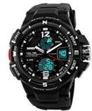 Skmei S Shock Analogue Digital Black Dial Men's Watch SKM AD1148 Black