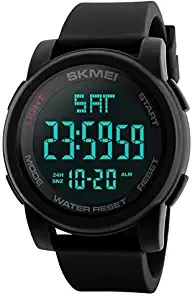 Digital Dial Men's Watch 1257 Black