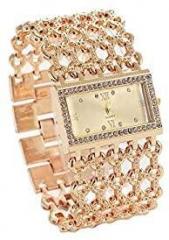 SKYLOFTS 18K Gold Plated Quartz Movement Analogue Gold Dial Women Watches & Girls Watch