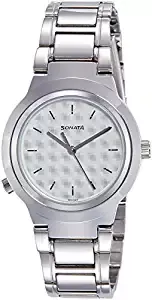 Sonata Act Safety Watch Analog White Dial Women's Watch 90057SM02