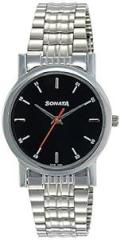 Sonata Analog Black Dial Men's Watch NM7987SM04W/NN7987SM04W