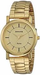 Sonata Analog Champagne Dial Men's Watch NN77049YM01/NP77049YM01