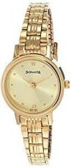 Sonata Analog Champagne Dial Women's Watch NL8096YM02/NP8096YM02