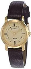 Sonata Analog Champagne Dial Women's Watch NL87018YL01/NP87018YL01W