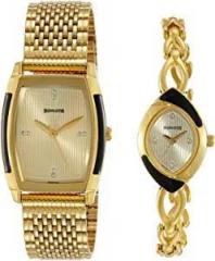 Sonata analog Gold Dial unisex Watch NM70808069YM01/NN70808069YM01